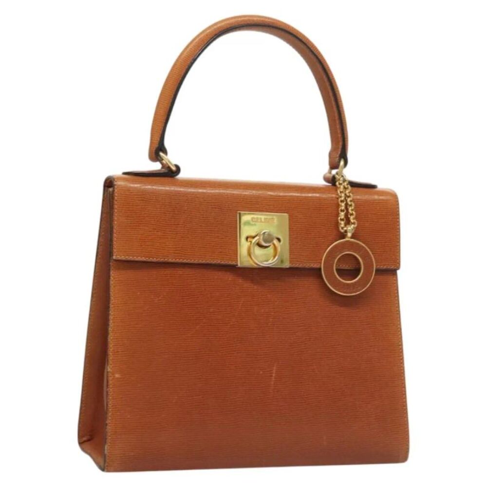 Celine Vintage Leather Brown Leather Handbag